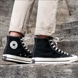 Converse chuck 70 hi top black 8.5 (Men's Size)